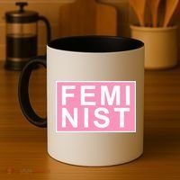 Feminist Pink Logo Coffee Mug thumb 4
