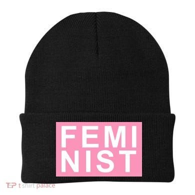 Feminist Pink Logo Beanie
