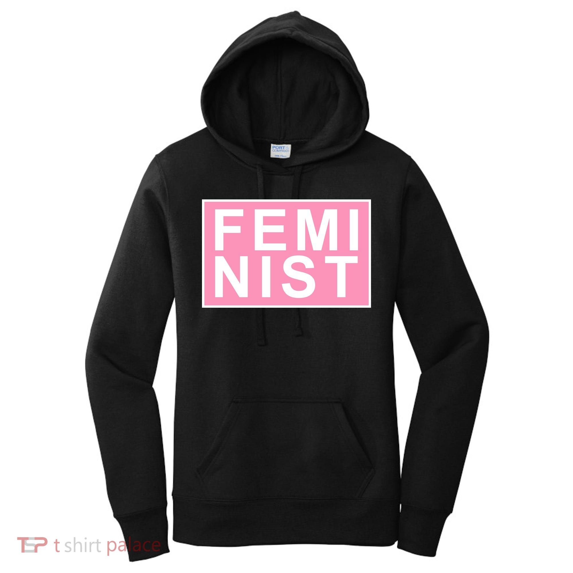 Feminist Pink Logo Women's Hoodie