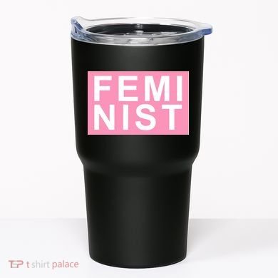 Feminist Pink Logo Tumbler