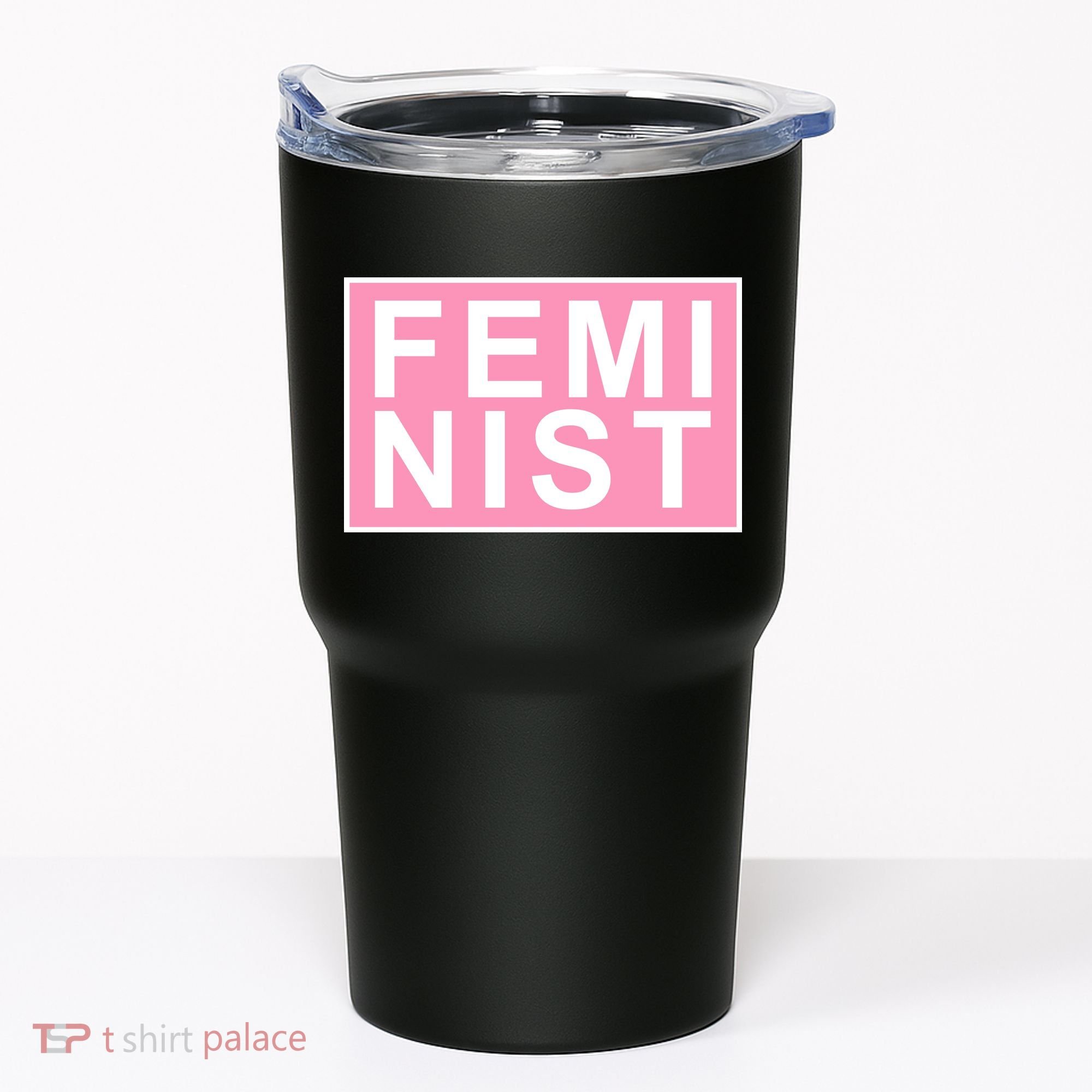 Feminist Pink Logo Tumbler