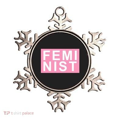 Feminist Pink Logo Ornament
