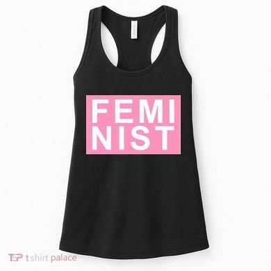 Feminist Pink Logo Women's Tank Top