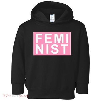 Feminist Pink Logo Toddler Hoodie