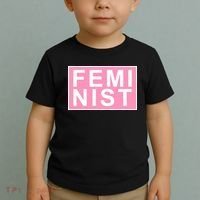 Feminist Pink Logo Toddler T-Shirt thumb 2