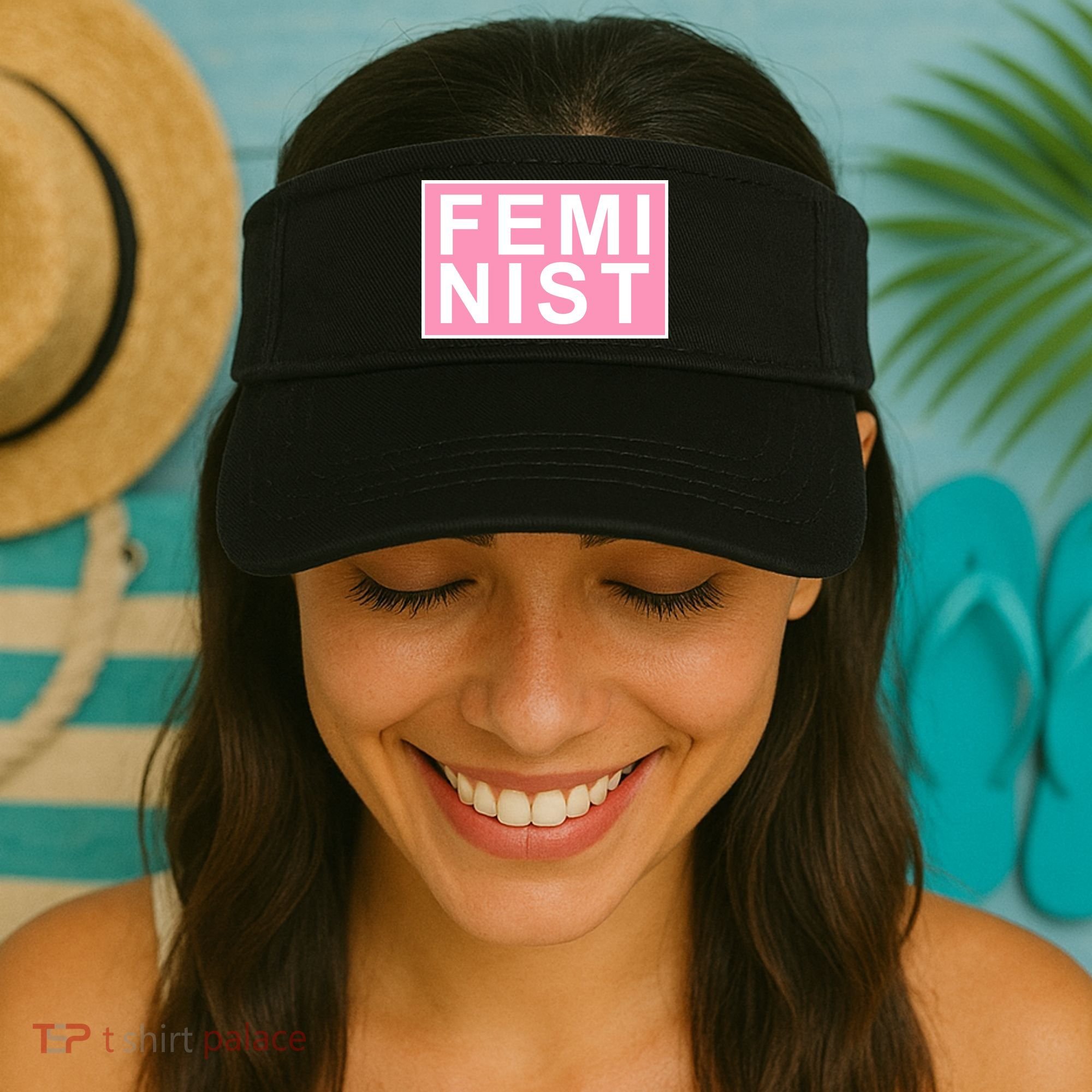 Feminist Pink Logo Visor