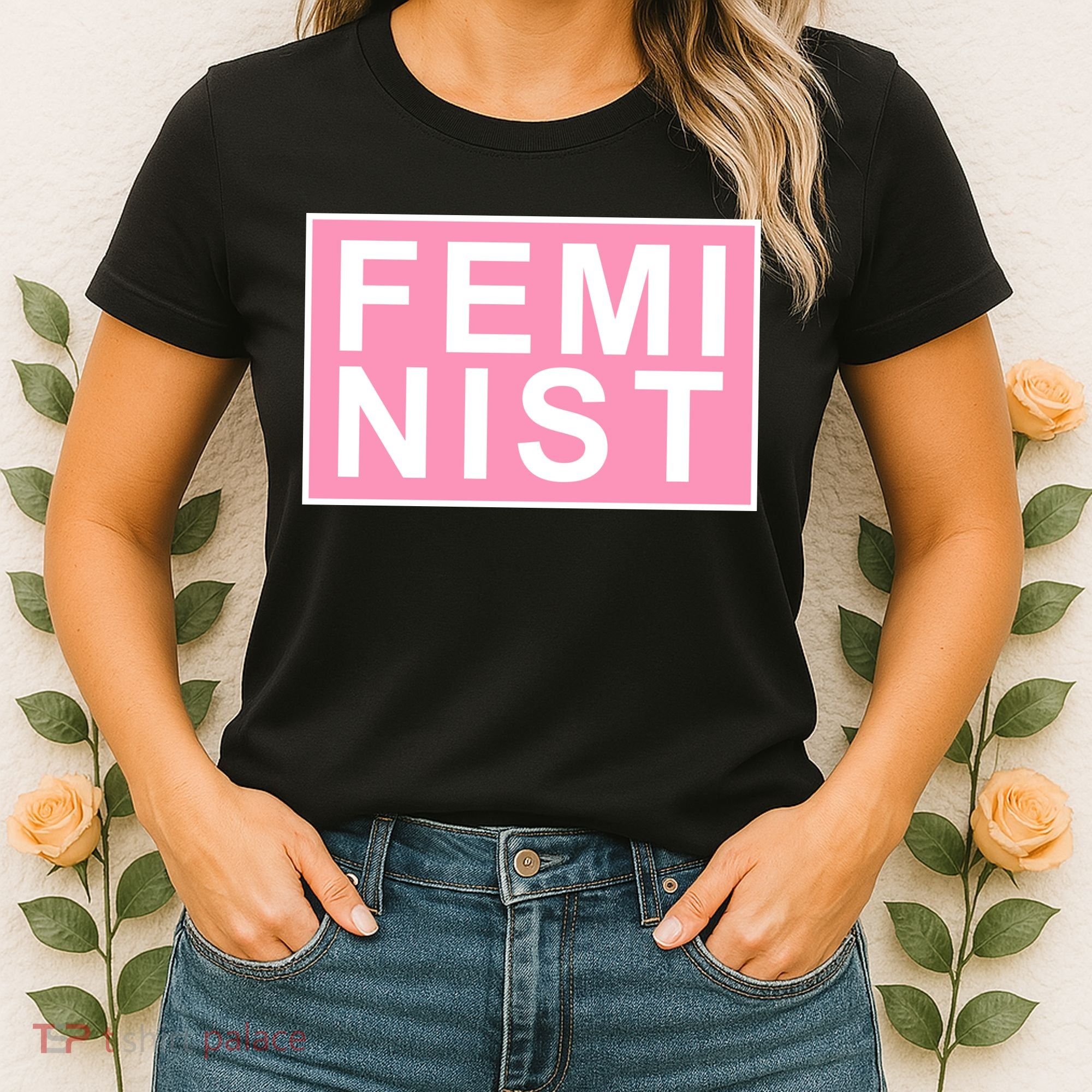 Feminist Pink Logo Women's T-Shirt