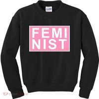 Feminist Pink Logo Kids Sweatshirt thumb 0