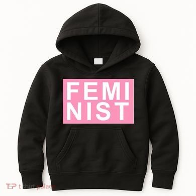 Feminist Pink Logo Kids Hoodie