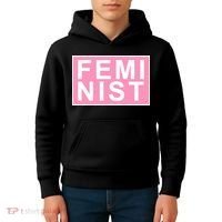 Feminist Pink Logo Kids Hoodie thumb 4