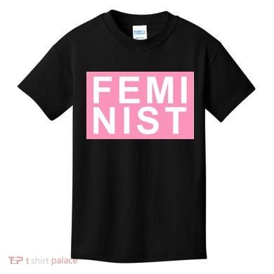 Feminist Pink Logo Kids T-Shirt