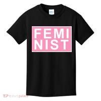 Feminist Pink Logo Kids T-Shirt thumb 0