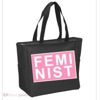 Feminist Pink Logo Tote Bag thumb 2