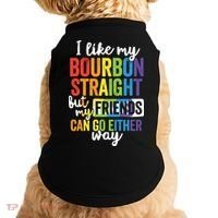 Funny Pride LGBT Ally Gift Bourbon Straight Friends Premium Doggie Tank thumb 0