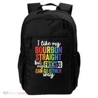 Funny Pride LGBT Ally Gift Bourbon Straight Friends Premium Backpack thumb 0