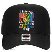Funny Pride LGBT Ally Gift Bourbon Straight Friends Premium Hat thumb 0