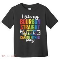 Funny Pride LGBT Ally Gift Bourbon Straight Friends Premium Toddler T-Shirt thumb 0