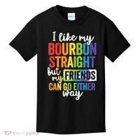 Funny Pride LGBT Ally Gift Bourbon Straight Friends Premium Kids T-Shirt thumb 0