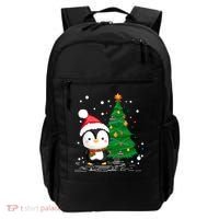 Funny Penguin Lover Gift Santa Hat Penguin Christmas Gift Backpack thumb 0