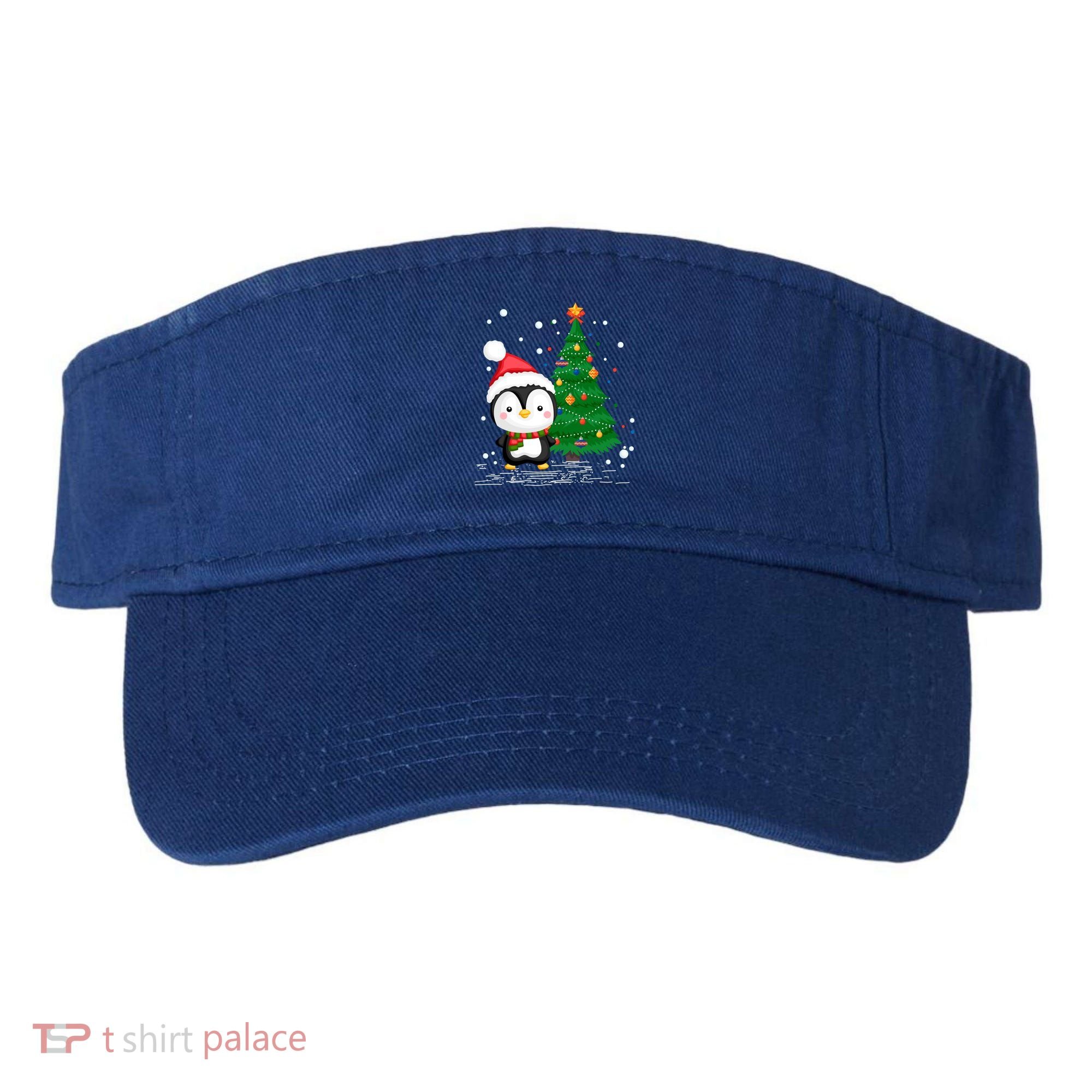 Funny Penguin Lover Gift Santa Hat Penguin Christmas Gift Visor