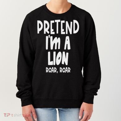 Fun Pretend Lion Lazy Halloween Lion Costume Women's Sweatshirt