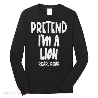 Fun Pretend Lion Lazy Halloween Lion Costume Long Sleeve Shirt