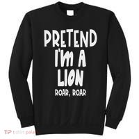 Fun Pretend Lion Lazy Halloween Lion Costume Sweatshirt thumb 0