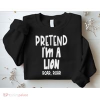 Fun Pretend Lion Lazy Halloween Lion Costume Sweatshirt thumb 2
