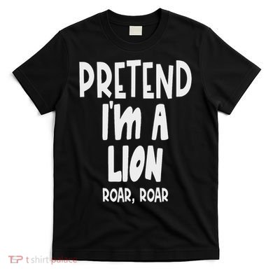 Fun Pretend Lion Lazy Halloween Lion Costume T-Shirt
