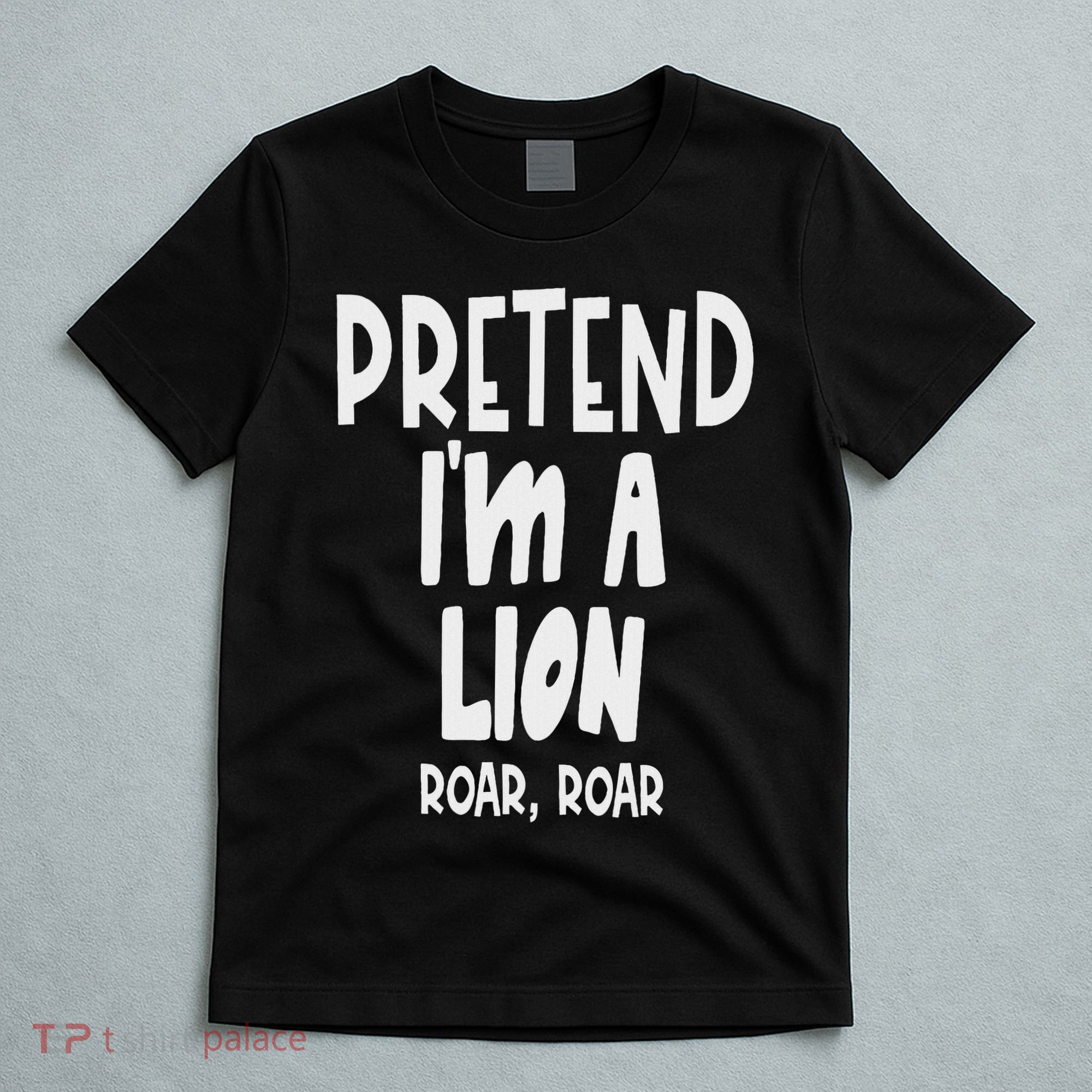 Fun Pretend Lion Lazy Halloween Lion Costume T-Shirt