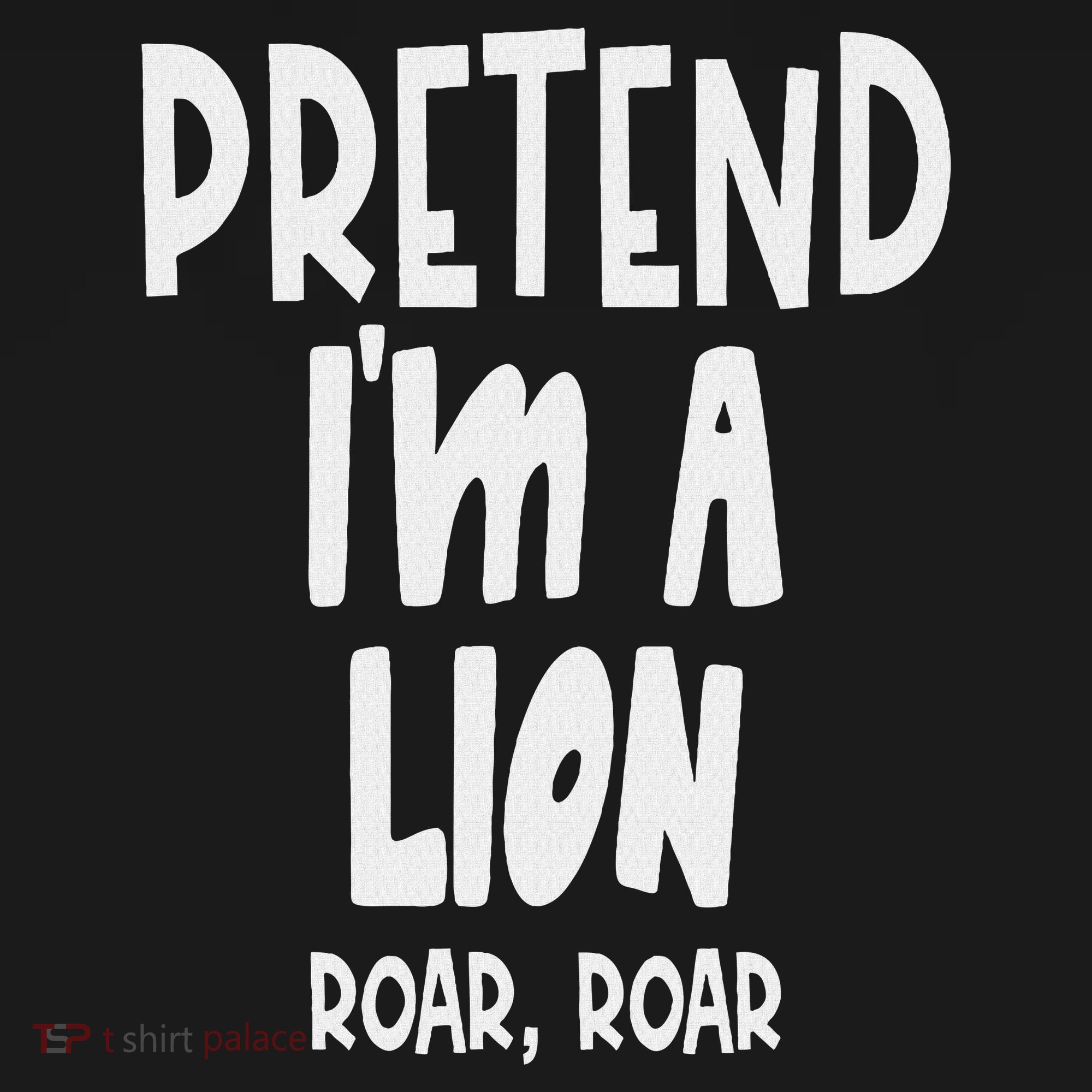 Fun Pretend Lion Lazy Halloween Lion Costume T-Shirt