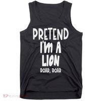 Fun Pretend Lion Lazy Halloween Lion Costume Tank Top thumb 0