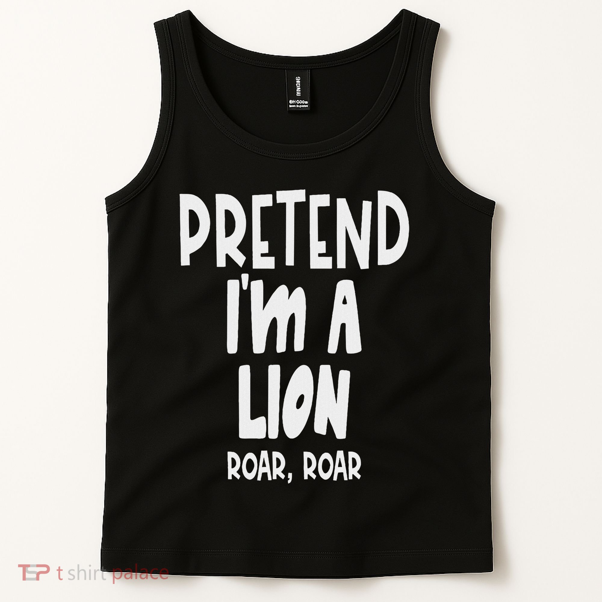 Fun Pretend Lion Lazy Halloween Lion Costume Tank Top
