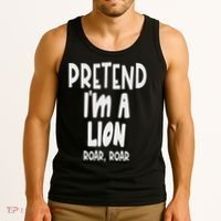Fun Pretend Lion Lazy Halloween Lion Costume Tank Top thumb 3