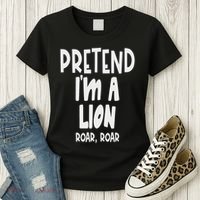 Fun Pretend Lion Lazy Halloween Lion Costume Women's T-Shirt thumb 3