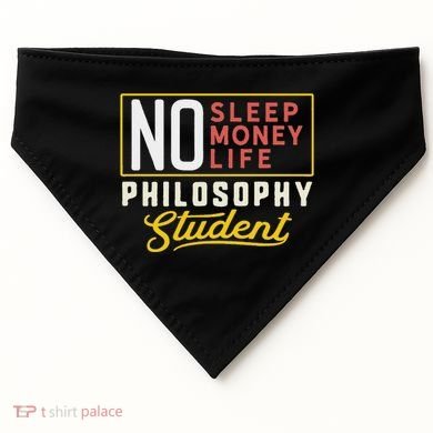 Funny Philosophy Major Studen Graduation Gift College USA-Made Doggie Bandana