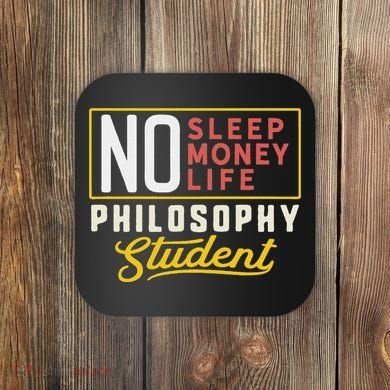Funny Philosophy Major Studen Graduation Gift College Coaster
