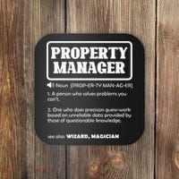 Funny Property Manager Definition Real Estate Management Coaster thumb 0