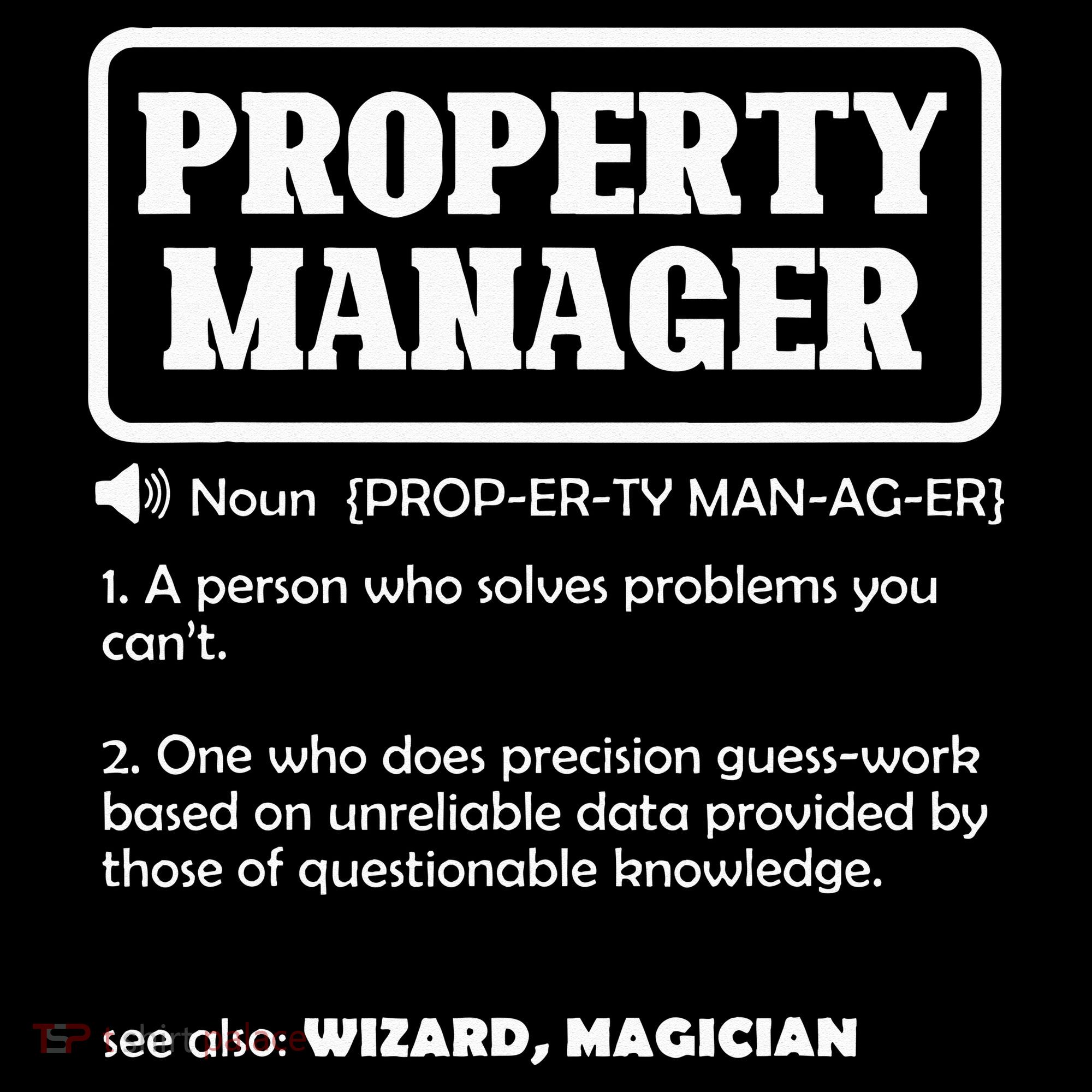 Funny Property Manager Definition Real Estate Management Women's Hoodie