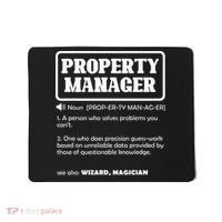 Funny Property Manager Definition Real Estate Management Mousepad thumb 0