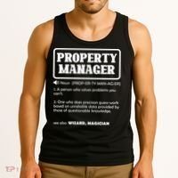 Funny Property Manager Definition Real Estate Management Tank Top thumb 3