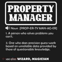 Funny Property Manager Definition Real Estate Management Visor thumb 3