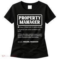 Funny Property Manager Definition Real Estate Management Women's T-Shirt thumb 0