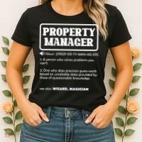 Funny Property Manager Definition Real Estate Management Women's T-Shirt thumb 2