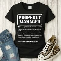 Funny Property Manager Definition Real Estate Management Women's T-Shirt thumb 3