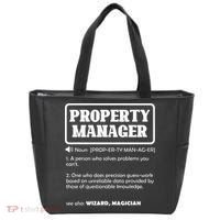 Funny Property Manager Definition Real Estate Management Tote Bag thumb 0