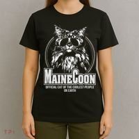 Funny Proud Maine Coon Cool Cat Gift T-Shirt thumb 4