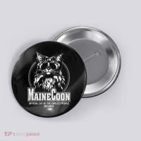 Funny Proud Maine Coon Cool Cat Gift Button thumb 0