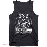 Funny Proud Maine Coon Cool Cat Gift Tank Top thumb 0