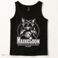 Funny Proud Maine Coon Cool Cat Gift Tank Top thumb 2